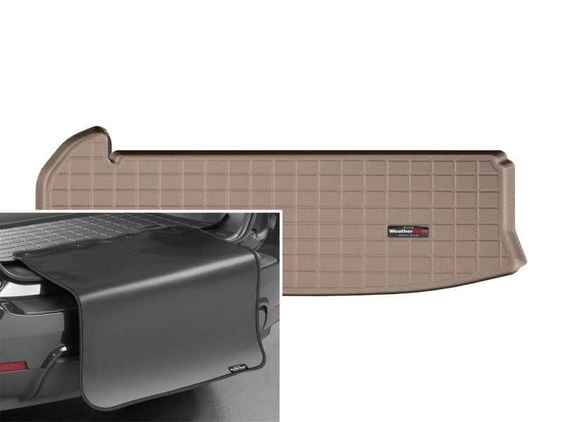 WeatherTech 16-19 Toyota Highlander Cargo With Bumper Protector - Tan