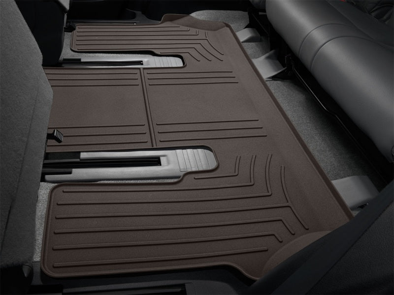 WeatherTech 12-22 Toyota Sequoia 7-Passenger Rear FloorLiner HP - Cocoa