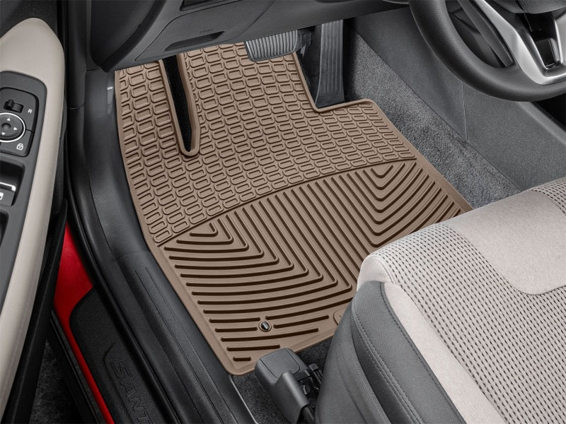 WeatherTech 19-20 Hyundai Santa Fe Front Rubber Mats - Tan