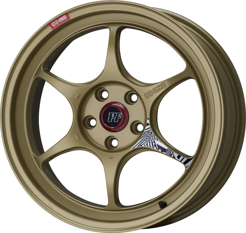 Enkei PF06 18x9.5 5x100 40mm Offset 75mm Bore Gold (MOQ 40)