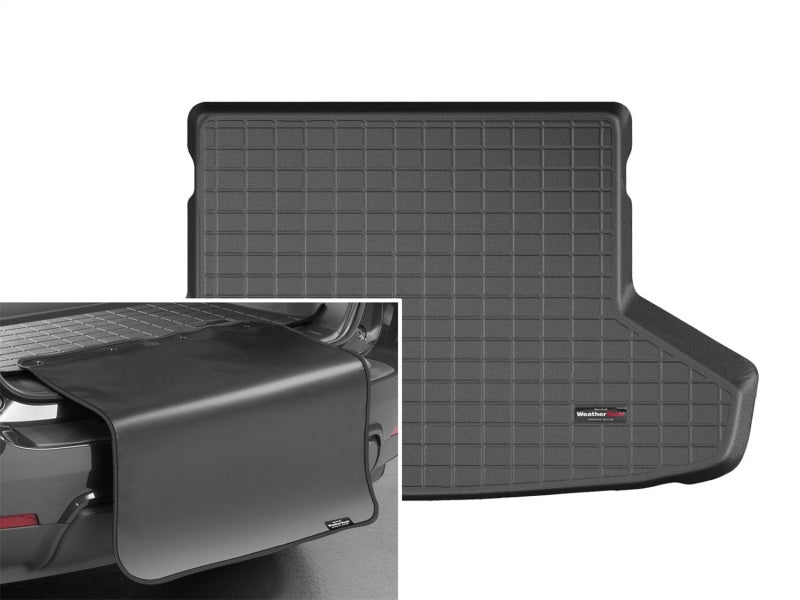 WeatherTech 12-16 Toyota Prius V Cargo Liner w/ Bumper Protector - Black
