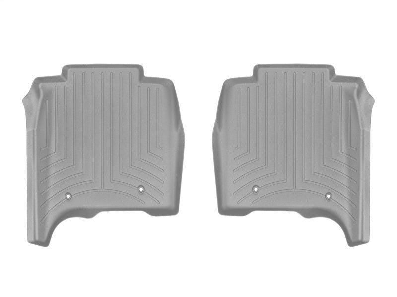 WeatherTech 14-16 Land Rover-Range Rover Rear FloorLiner - Grey Long Wheelbase w/ 2nd Row Console