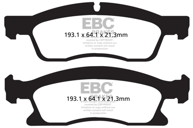 EBC 13-18 Dodge Durango 5.7L Extra Duty Front Brake Pads