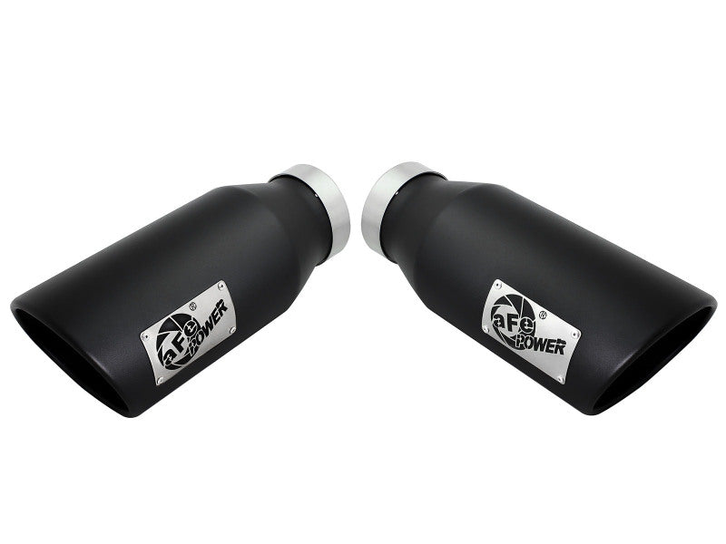 aFe Diesel Exhaust Tip Bolt On Black 4in Inlet x 6in Outlet x 15in