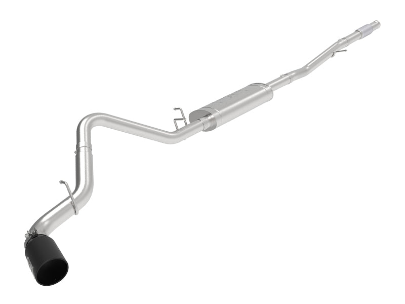 aFe Apollo GT Series 2019 GM Silverado/Sierra 1500 4.3L/5.3L 409 SS CatBack Exhaust System w/Blk Tip