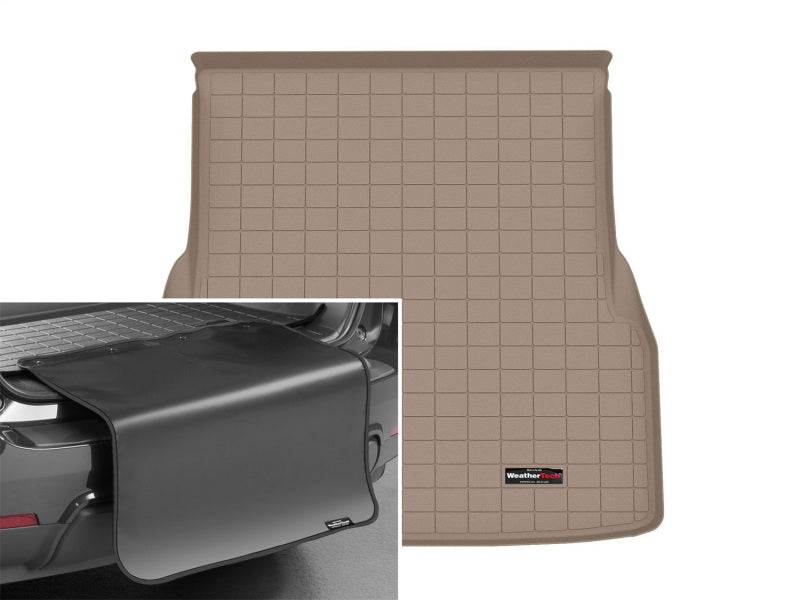 WeatherTech 22-25 Mercedes-Benz EQS Sedan Trunk Cargo Liner w/Bumper Protector - Tan
