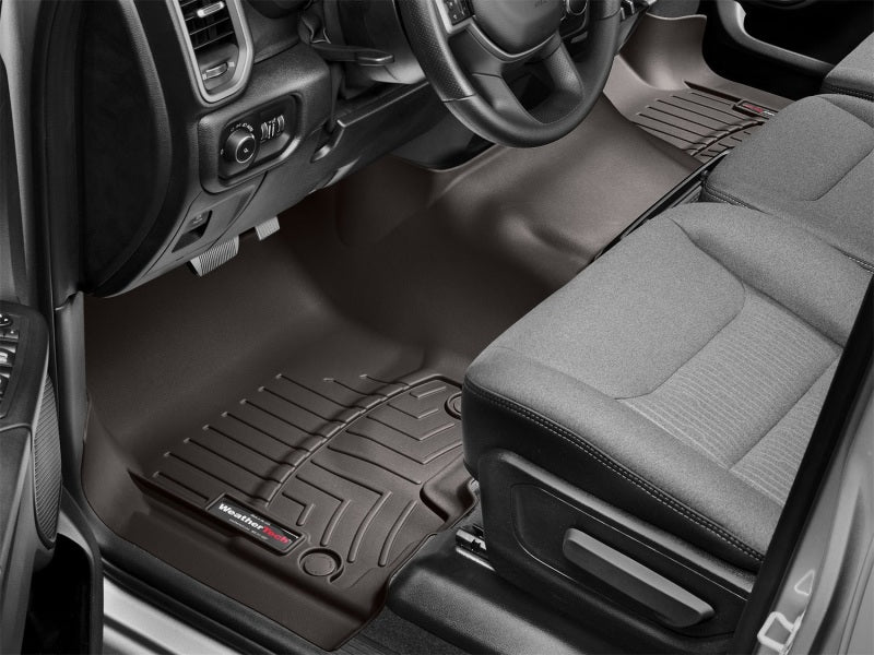 WeatherTech 2019+ Dodge Ram 1500 CC/QC w/1st Row Bench Seats Front FloorLiner OTH - Cocoa
