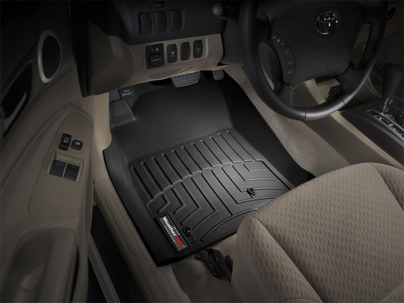 WeatherTech 05-11 Toyota Tacoma Front FloorLiner - Black