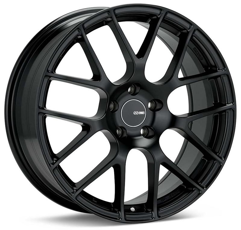 Enkei Raijin 18x8.5 50mm Offset 5x114.3 Bolt Pattern 72.6 Bore Diameter Matte Black Wheel