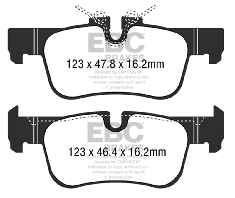 EBC 23-24 Mini Hardtop (F56) JC Works 2.0T Rear Bluestuff Brake Pads