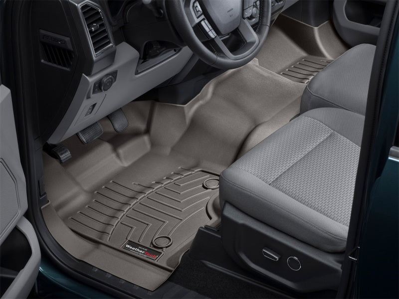 WeatherTech 2015+ Ford F-150 Front FloorLiner - Cocoa