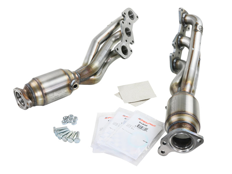 aFe 05-11 Toyota Tacoma V6-4.0L Twisted Steel 409 Stainless Steel Long Tube Header w/ Cat