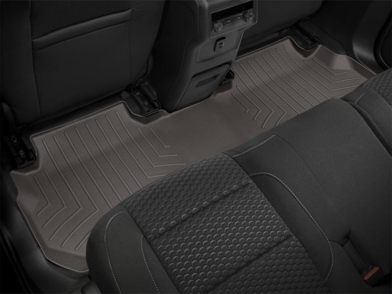 WeatherTech 2017+ GMC Acadia/Acadia Denali (2nd Row Bench Seats ONLY) Rear FloorLiner - Cocoa