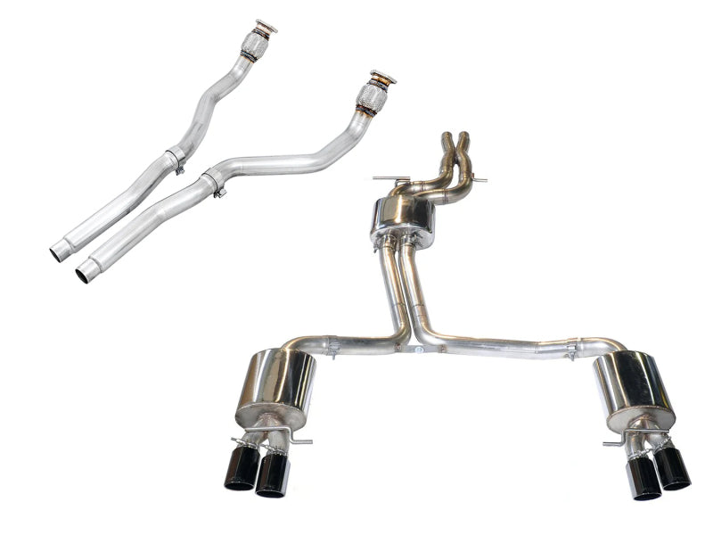 AWE Tuning B8 / B8.5 S5 Cabrio Touring Edition Exhaust - Non-Resonated - Diamond Black Tips