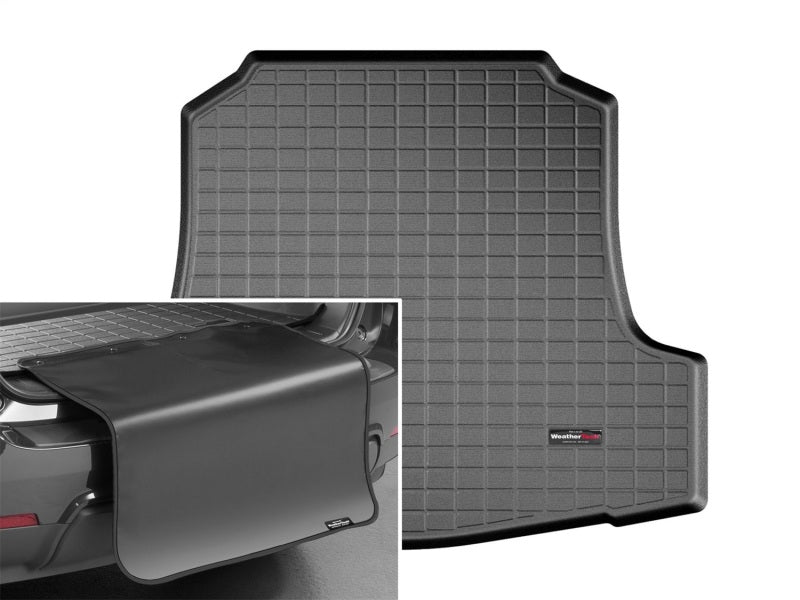 WeatherTech 2016+ Nissan Maxima Cargo With Bumper Protector - Black