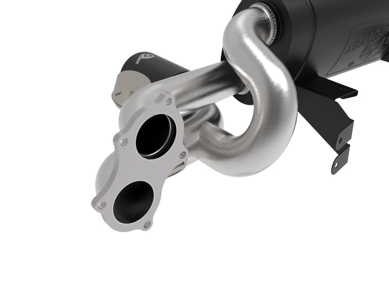 aFe MACHForce XP 2.25in-2.5in 304SS Exhaust Cat-Back Porsche 20-22 Cayman GT4(718) 4.0L - Black Tips