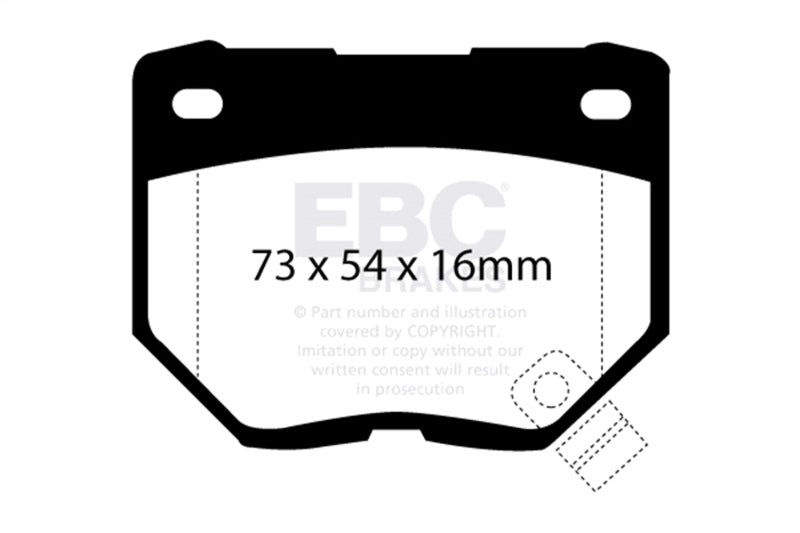EBC Racing 89-95 Nissan Skyline (R32) 2.6TT GT-R RP-X Rear Brake Pads