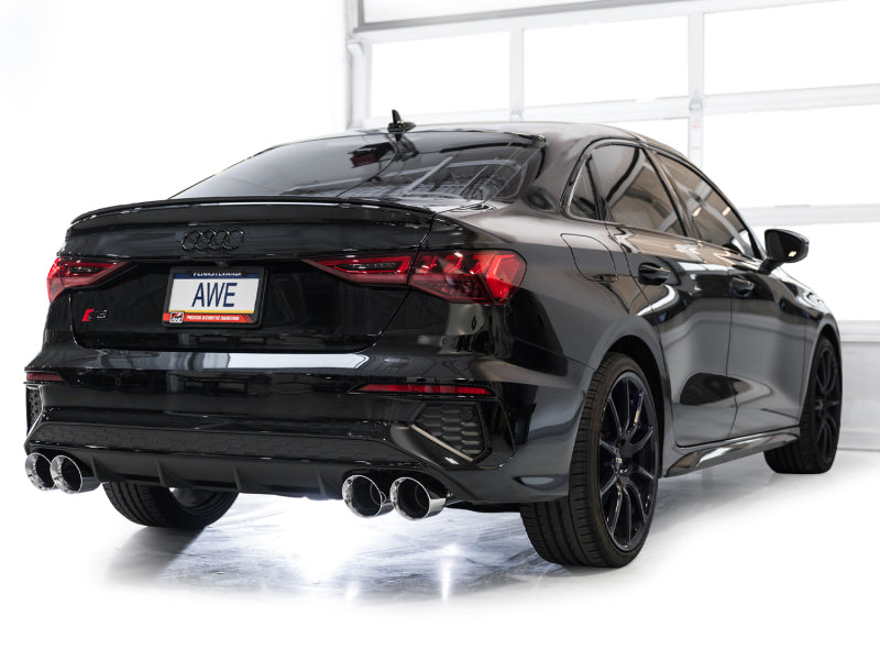 AWE Tuning 22-24 Audi 8Y S3 Touring Edition Exhaust - Chrome Silver Tips