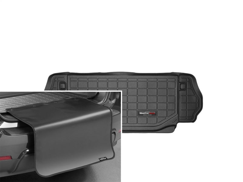 WeatherTech 2007-2014 Jeep Wrangler Cargo With Bumper Protector - Black
