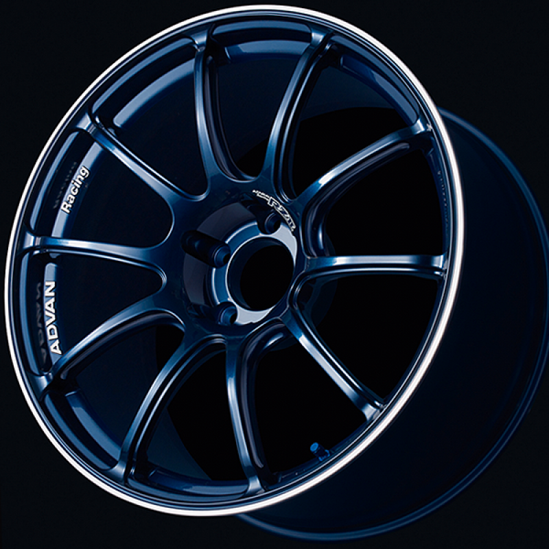 Advan RZII 16x7.0 / +30 Offset / 4x100 / 63mm Bore / Racing Indigo Blue and Ring
