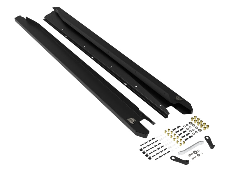 aFe POWER 20-23 Subaru Outback H4 2.4L (t) / H4 2.5L Terra Guard Trail Steps - Black