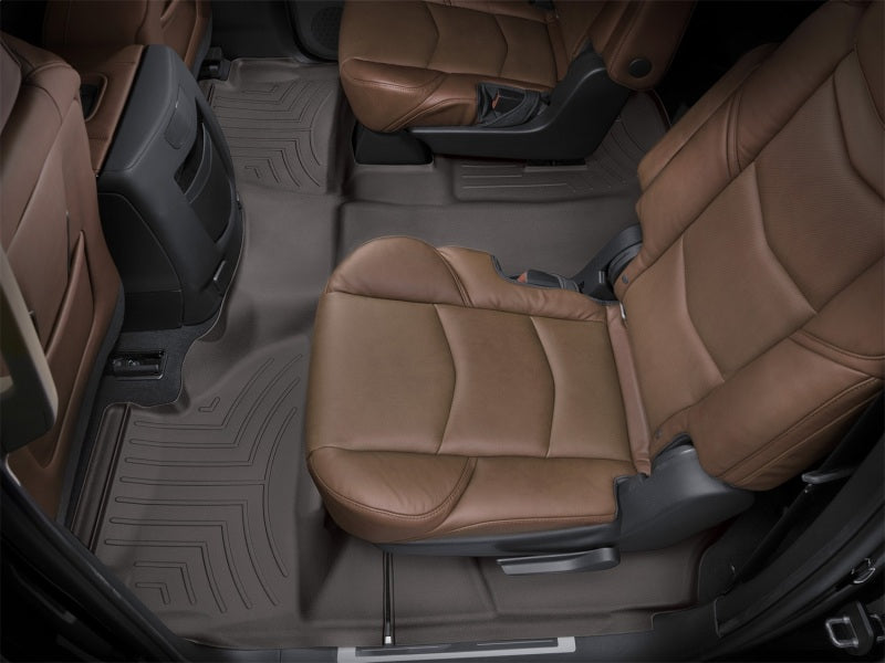 WeatherTech 2015+ Cadillac Escalade ESV (Vehicles w/ 2nd Row Bucket Seating) Rear FloorLiner - Cocoa