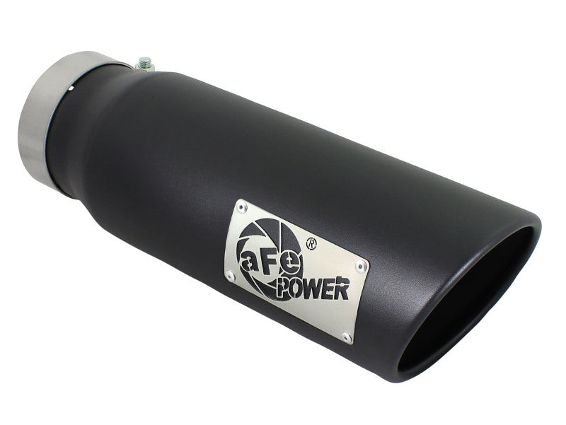 aFe Diesel Exhaust Tip Bolt On Black 4in Inlet x 5in Outlet x 15in