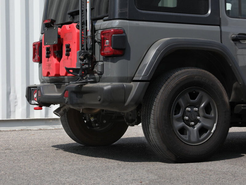 aFe MACH Force-Xp Axle-Back Exhaust System w/Polished Tip 18-20 Jeep Wrangler L4-2.0T / V6-3.6L