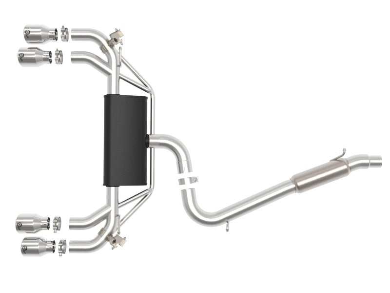 aFe POWER MACH Force-Xp 15-19 Volkswagen Golf R L4-2.0L(T) 304 SS Cat-Back Exhaust System - Polished