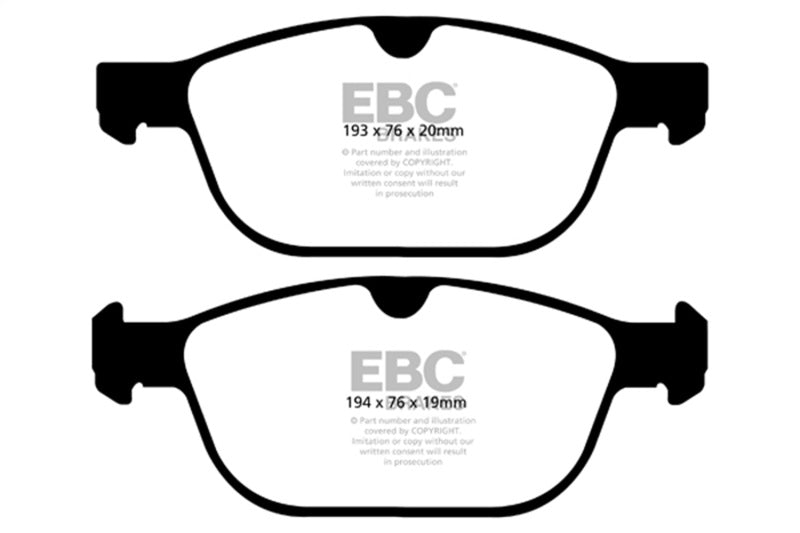 EBC 08+ Volvo XC60 3.0 Turbo Greenstuff Front Brake Pads
