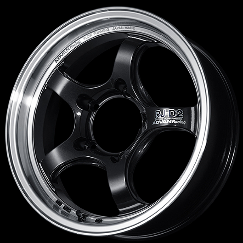 Advan RG-D2 17x8.0 / +47 Offset / 5x100 / 63mm Bore / Machining and Black Gunmetallic