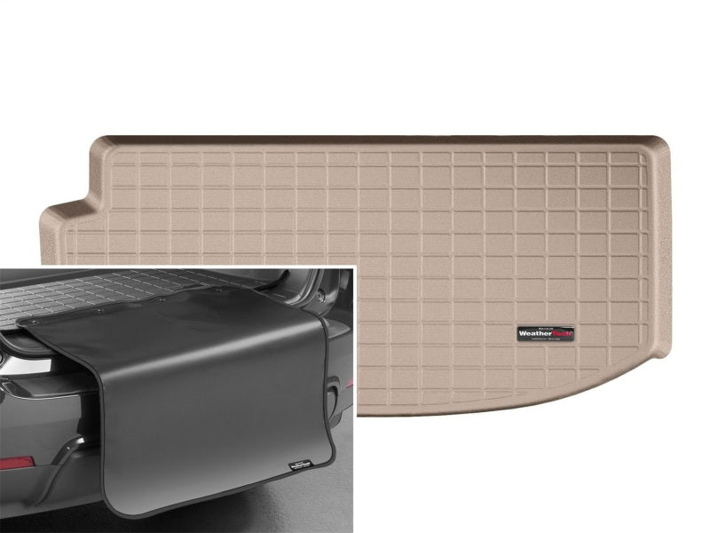 WeatherTech 2018+ Buick Enclave Cargo Liners w/ Bumper Protector - Tan