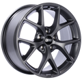 BBS SR 17x7.5 5x100 ET37 Satin Grey Wheel -70mm PFS/Clip Required