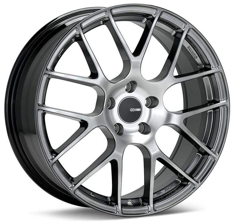 Enkei Raijin 19x8.5 38mm Offset 5x120 Bolt Pattern 72.6 Hub Bore Hyper Silver Wheel