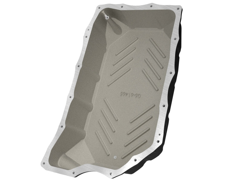 aFe 20-25 GM Diesel V8-6.6L L5P Transmission Pan w/ Machined Fins - Black