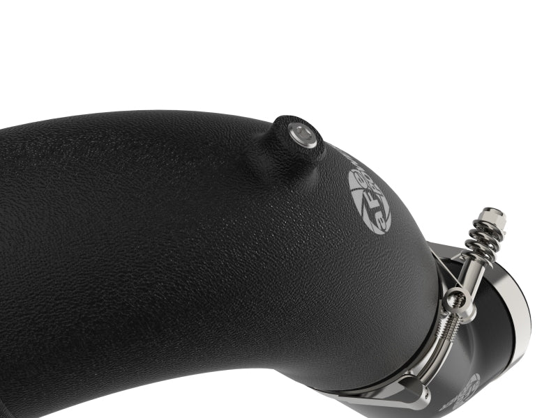 aFe BladeRunner 3-1/2in Aluminum Cold Charge Pipe Black RAM Diesel Trucks 25-26 L6-6.7L (td)
