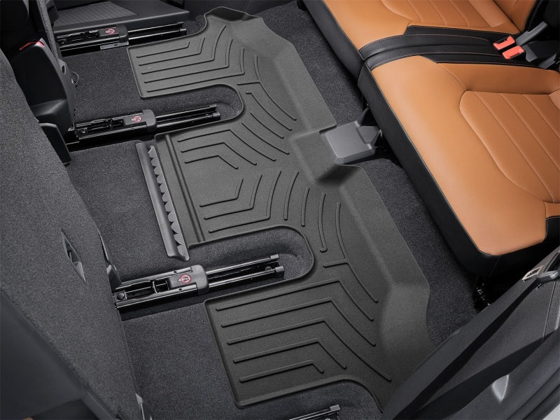 WeatherTech 18-24 VW Atlas 2nd Row Bucket Seating Rear FloorLiner HP - Black