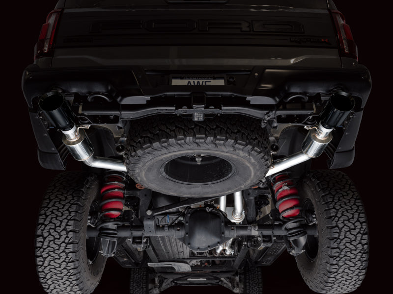 AWE Tuning Gen 3 Raptor R SwitchPath Exhaust - Diamond Black Tips