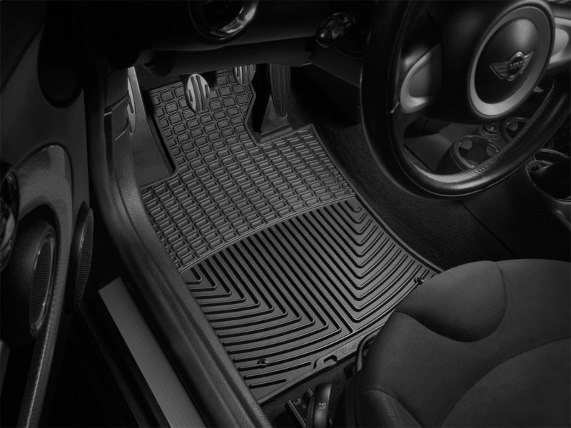 WeatherTech 02-06 Mini Clubman Front Rubber Mats - Black