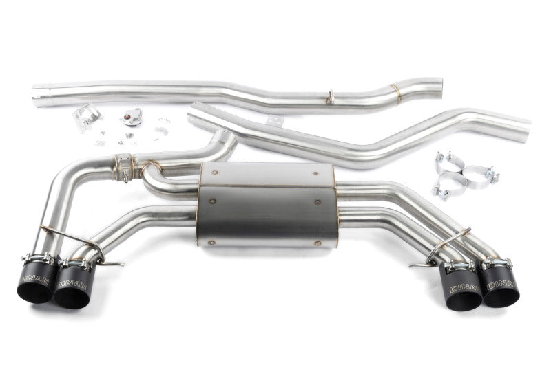 Dinan 18-25 BMW X3 M40i/X4 M40i (G01/G02) Valved Catback Exhaust System - Black Tips