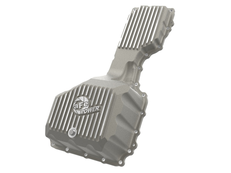 aFe GM Diesel Trucks 20-25 V8-6.6L L5P POWER Street Series Engine Oil Pan Raw w/ Machined Fins