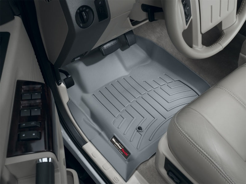 WeatherTech 08-10 Ford F250/F350/F450/F550 Super Duty Super Cab Front FloorLiner - Grey