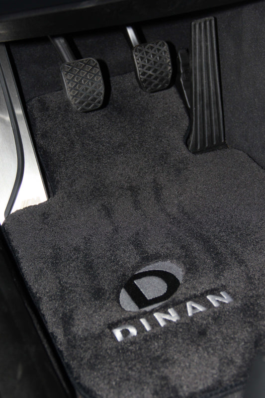 Dinan 10-15 BMW 550i GT F07 Signature Floor Mats Black w/ Silver Logo - Set of 4