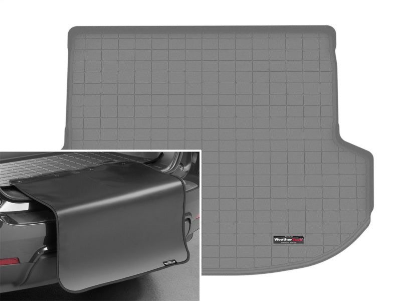 WeatherTech 2021+ Hyundai Santa Fe Cargo With Bumper Protector - Grey