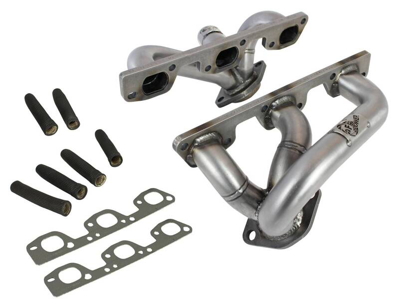 aFe Twisted Steel Header SS-409 HDR Jeep Wrangler JK 07-11 V6 3.8L