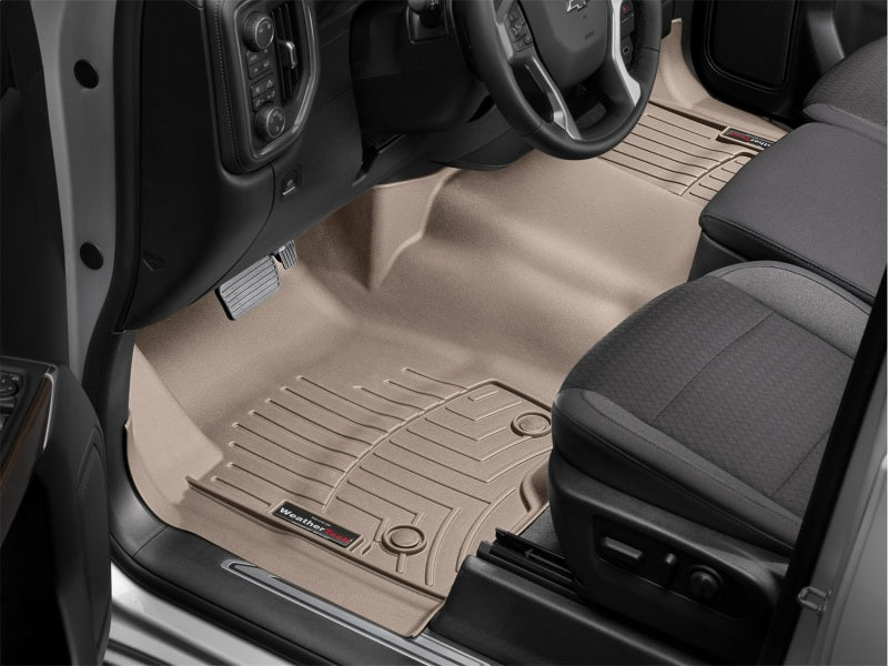 WeatherTech 2019+ Chevrolet Silverado 1500 Front FloorLiner - Tan