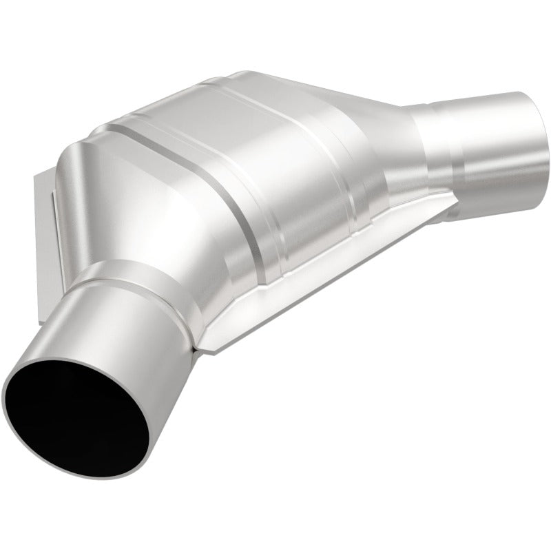 MagnaFlow Universal Catalytic Converter 2.00in Angled In/Out Frnt CA
