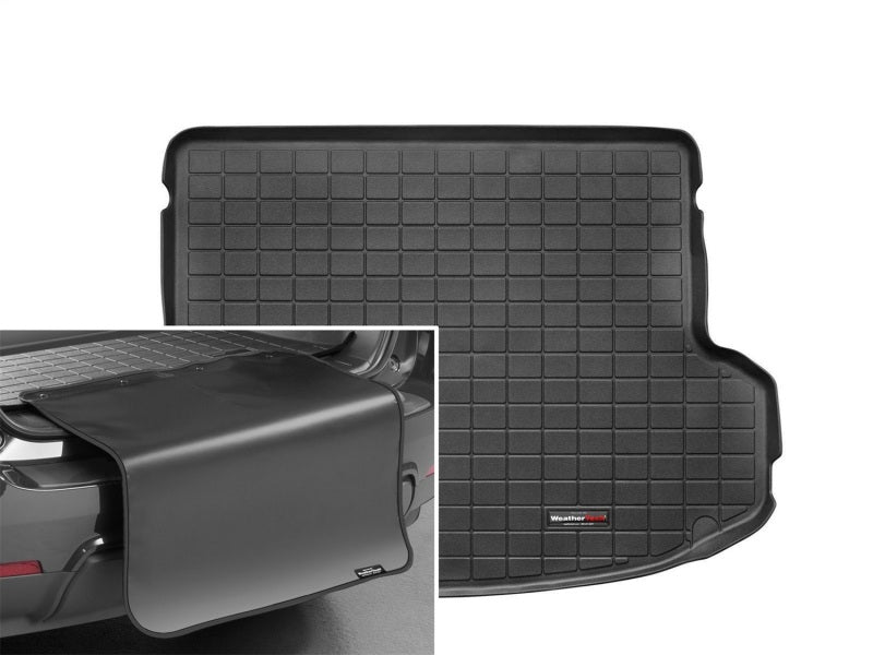 WeatherTech 10-15 Hyundai Tucson Cargo With Bumper Protector - Black