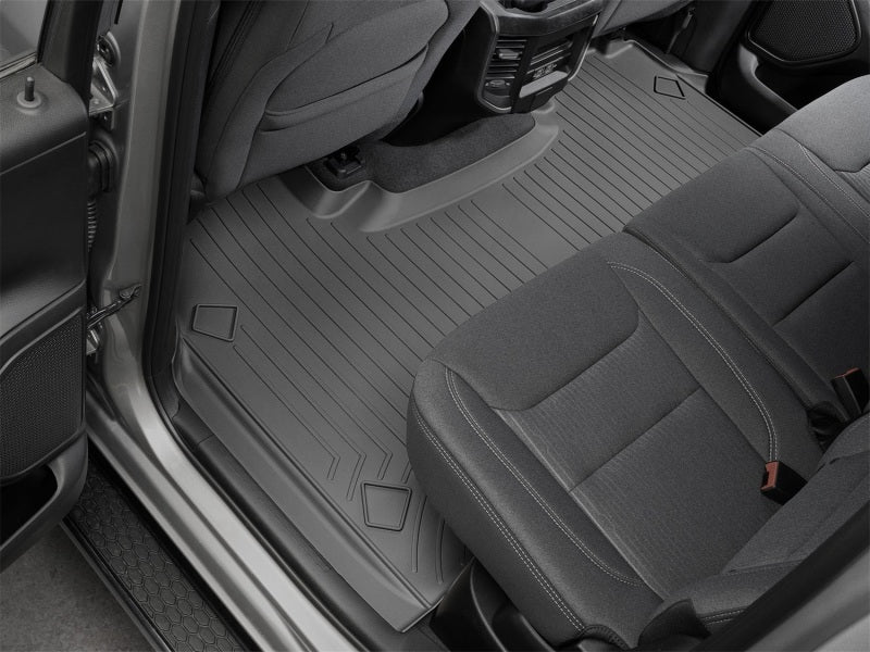 WeatherTech 2019+ Dodge Ram Rear FloorLiner - Black (Fits Crew Cab w/No Underseat Storage Only)