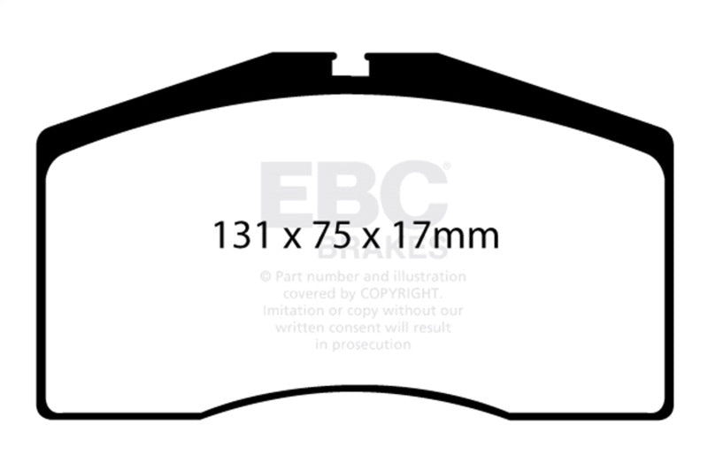 EBC Racing 93-95 Porsche 911 Turbo (964) RP-1 Race Front Brake Pads